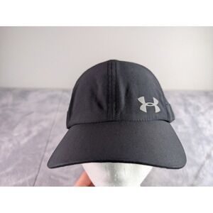 Under Armour Womens Running Hat Black Mesh Adjustable Baseball Cap 1254599 OSFA